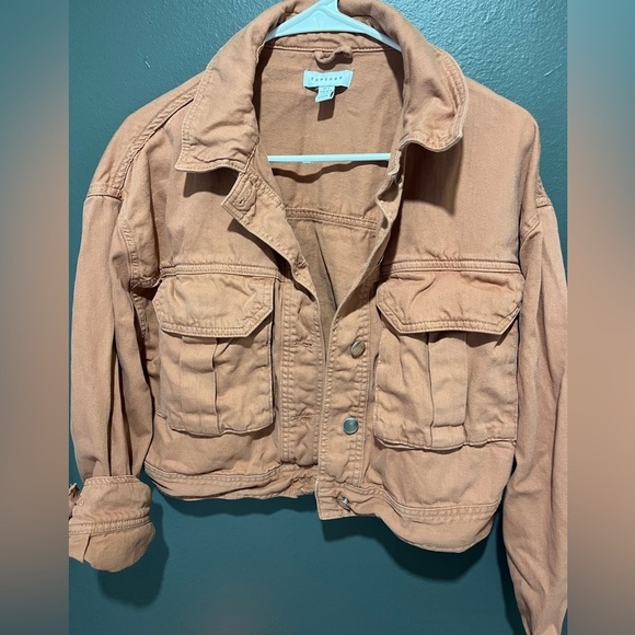 TopShop cropped Jean Jacket size small - Picture 3 of 7